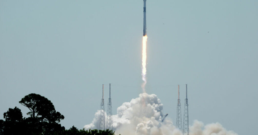 Teleskopet Euclid sköts upp i en Falcon 9-raket på lördagen i Florida. Europeiska teleskopet Euclid har lämnat jorden