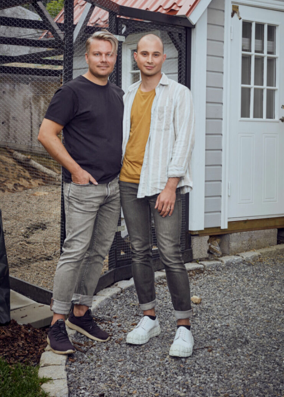 Tarkan Sönmez och Henrik Ruonala. Tarkan och Henrik i En bondgård mitt i stan