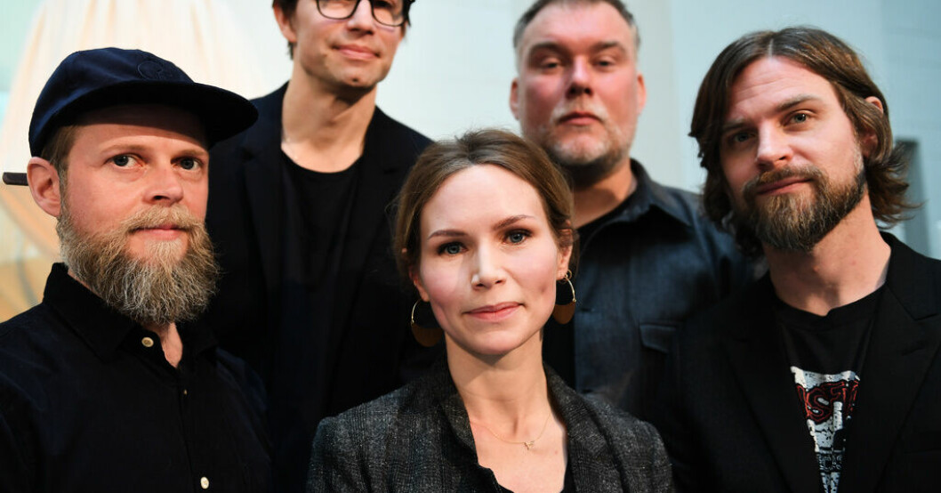 The Cardigans drar in Stim-pengar. Arkivbild. Rekordresultat för Stim
