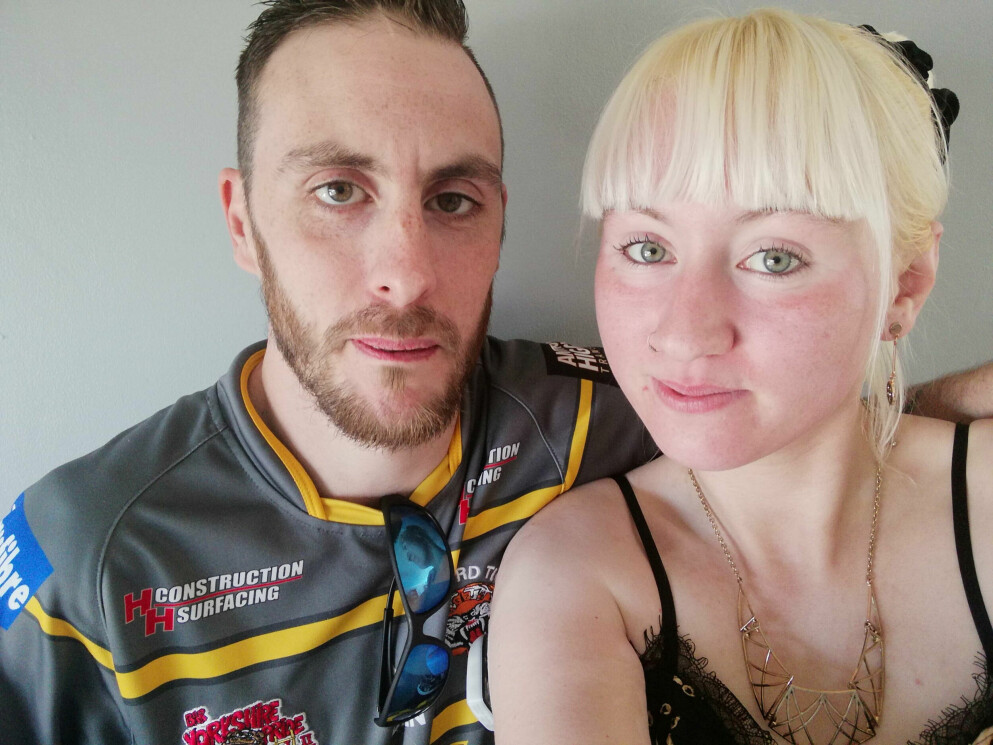 Paret träffades i februari i år och väntade sitt första barn tillsammans. Jaime och Leah.