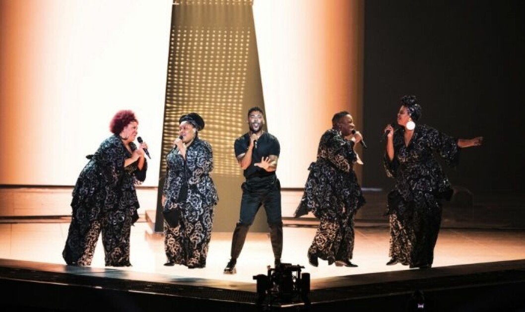The Mamas tävlade med John Lundvik i Melodifestivalen 2019. FOTO: WIXTRÖM PETER/TT The Mamas tävlade med John Lundvik i Melodifestivalen 2019.