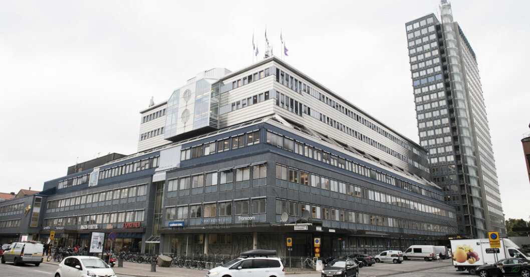 Tidningshuset i Marieberg med DN-skrapan. Arkivbild. Breakit får ny ägare
