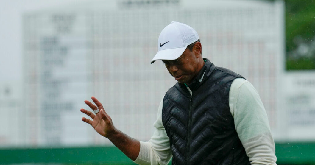Tiger Woods Woods tangerade rekord – vidare i US Masters