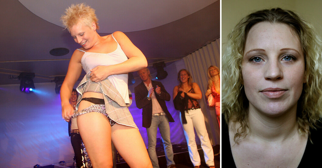 Tina Kling kom tvåa i Big Brother 2005. Här ses hon på programmets efterfest. Tina Kling på Big Brothers efterfest 2005.