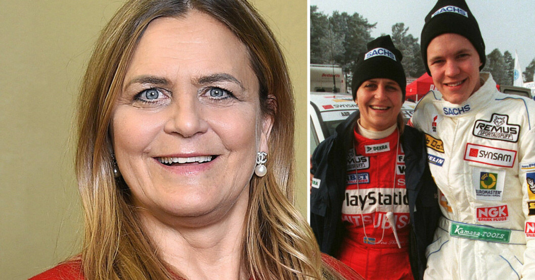 Tina Thörner och Mattias Ekström.