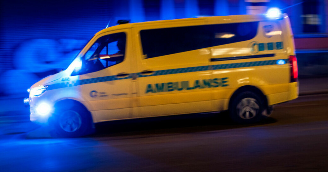 Tio personer fick föras till sjukhus med misstänkta kolmonoxidförgiftningar. Arkivbild Tio till sjukhus efter tältolycka i Norge