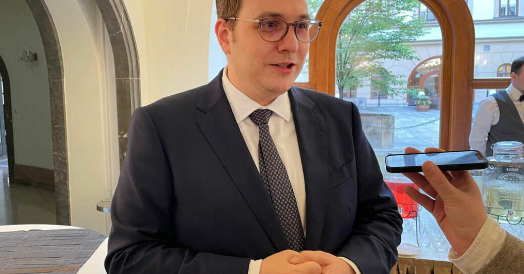 Tjeckiens utrikesminister Jan Lipavský. Arkivfoto. Ministeroro: Diplomaterna jobbar ihjäl sig