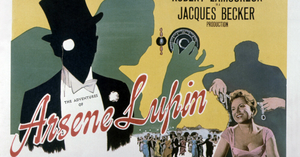 Affisch för film med Arsène Lupin.