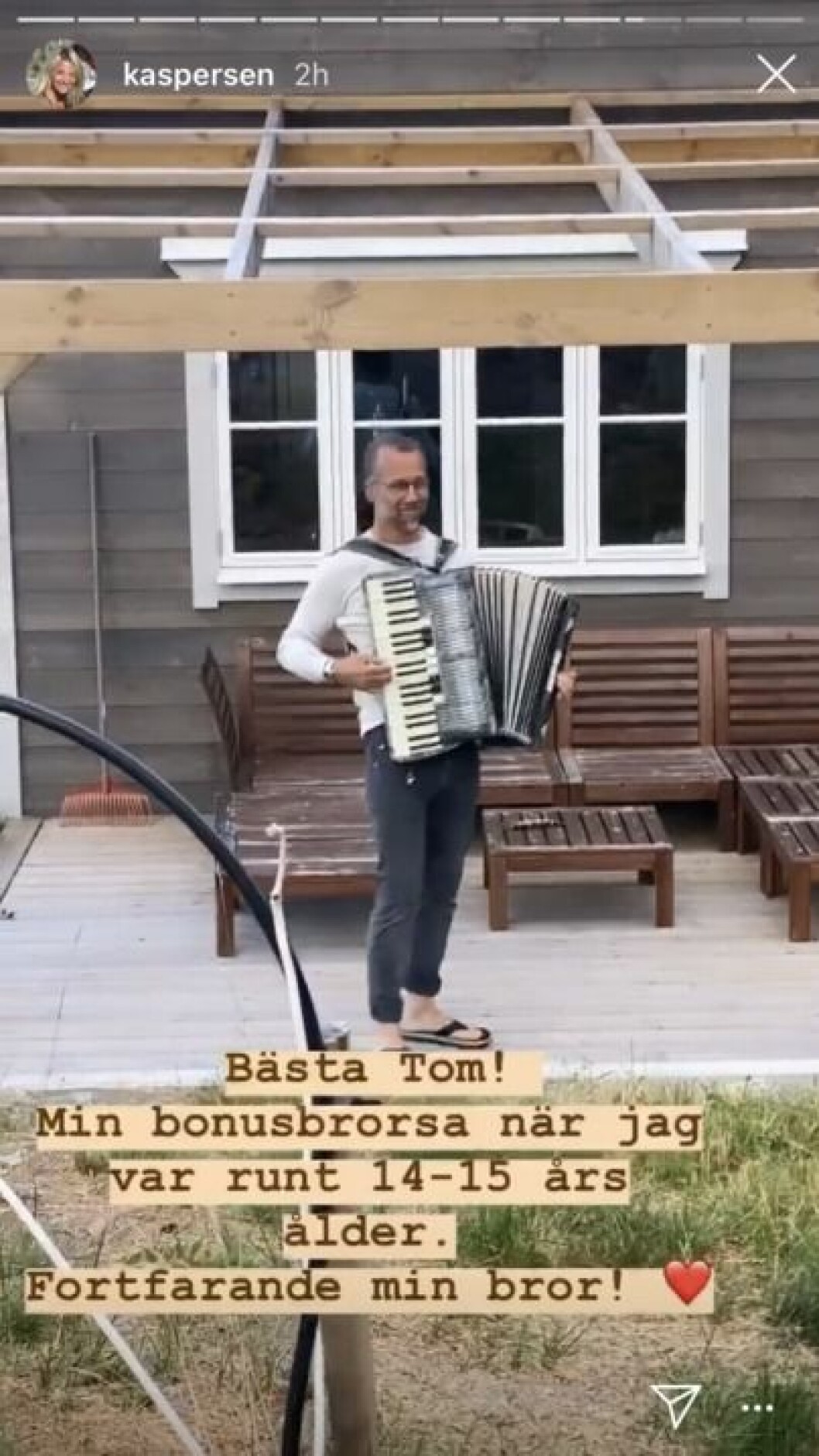 Kristin Kaspersens bonusbror Tom Friberg Tom Friberg