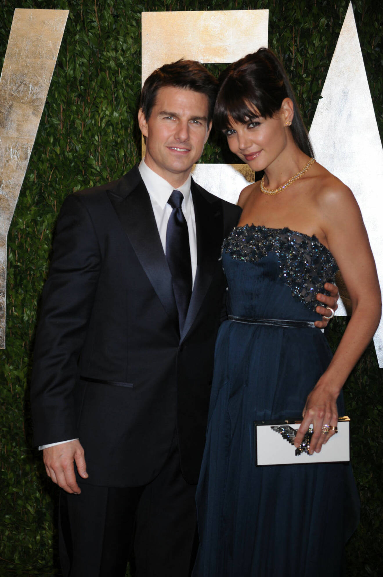 Tom Cruise and Katie Holmes attend the 2012 Vanity Fair Oscar Party hosted by Graydon Carter