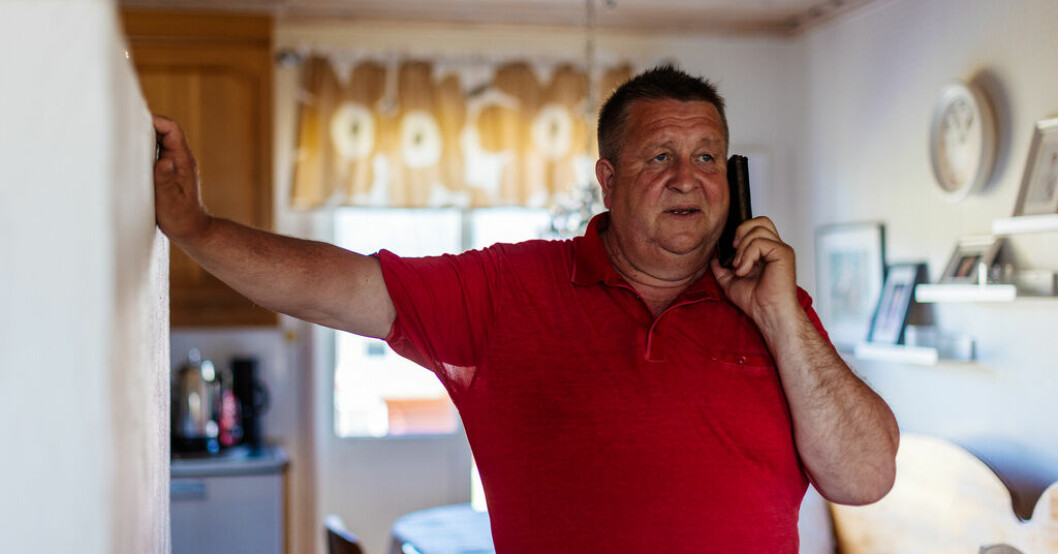 Vattnet förvandlade hans gård till en ö