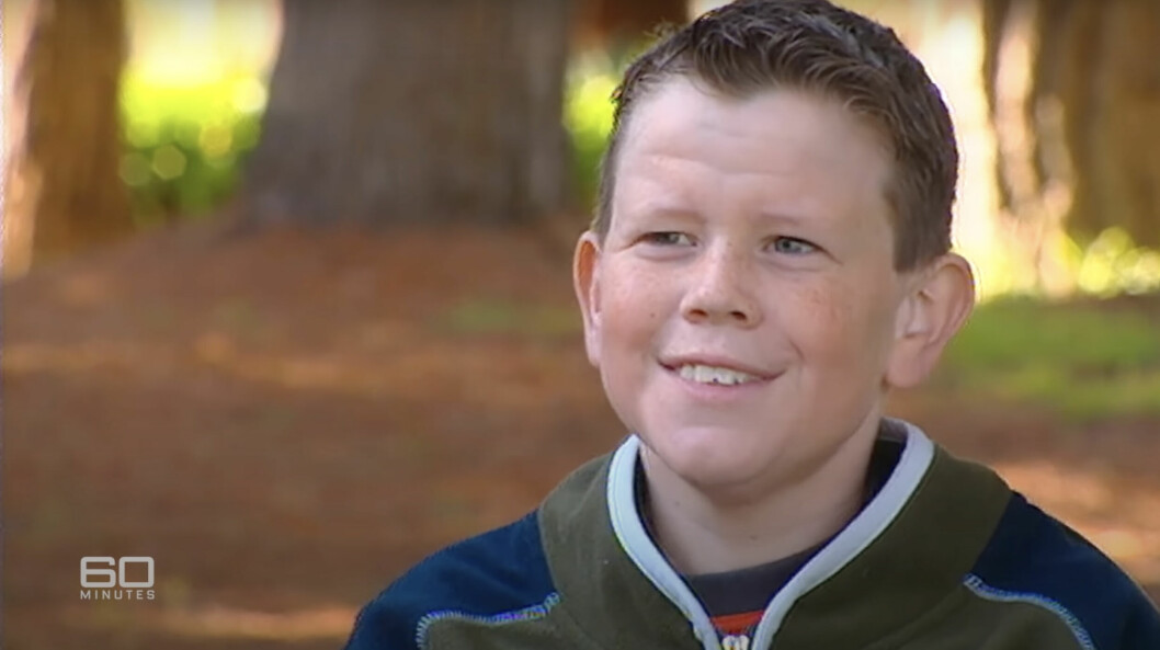 <strong>Tom Tennent intervjuades som 11-åring och berättade att han var stolt över sig själv.</strong> Tom Tennent intervjuades som 11-åring.