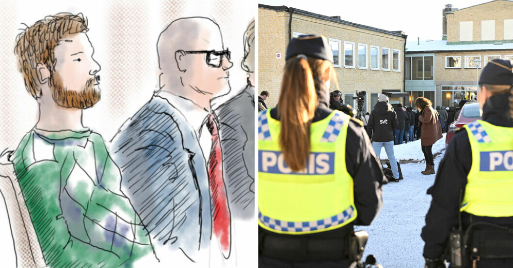 Toves pojkvän pressas i rättegången och ber om en paus.