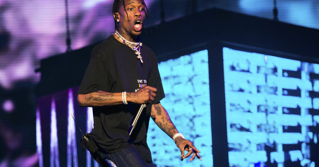 Travis Scott ska ha lämnat nattklubben efter att ha slagit till en person och förstört egendom. Arkivbild. Travis Scott misstänks för misshandel