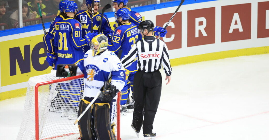 Tre Kronor slog Finland – tredje raka segern