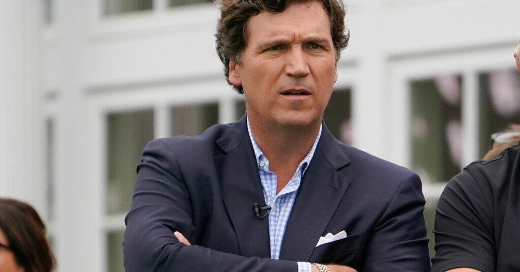 Tucker Carlson. Arkivbild. Tucker Carlson fortsätter på Twitter