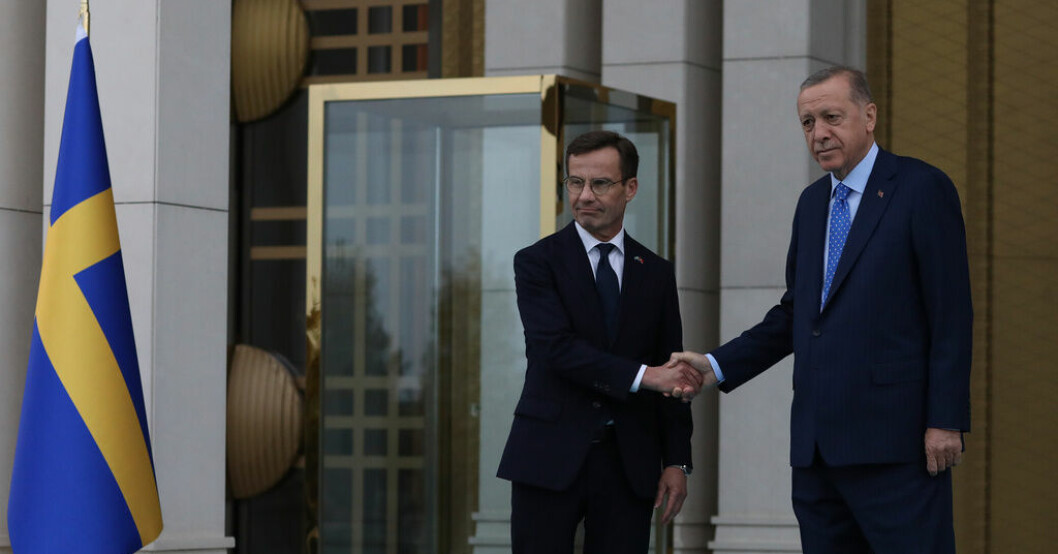 Turkiets president Recep Tayyip Erdogan och statsminister Ulf Kristersson under ett besök i Ankara, Turkiet. Datum klart för nytt möte med Turkiet