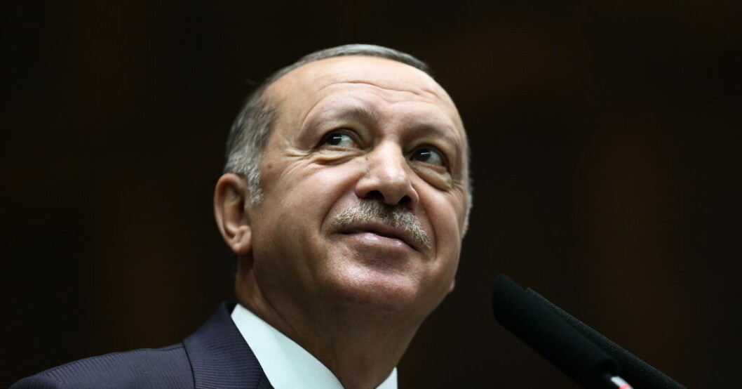 Turkiets president Recep Tayyip Erdogan. Arkivbild. Svenskt-turkiskt Natomöte på onsdag