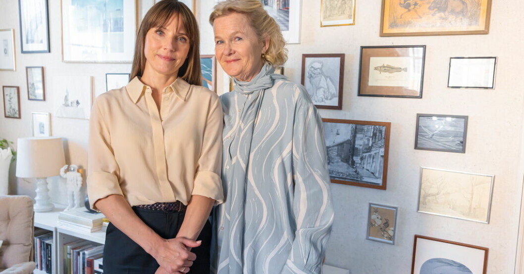 Tuva Novotny och Sissela Kyle spelar i "Allt och Eva". Pressbild. Tuva Novotny och Sissela Kyle i ny komediserie