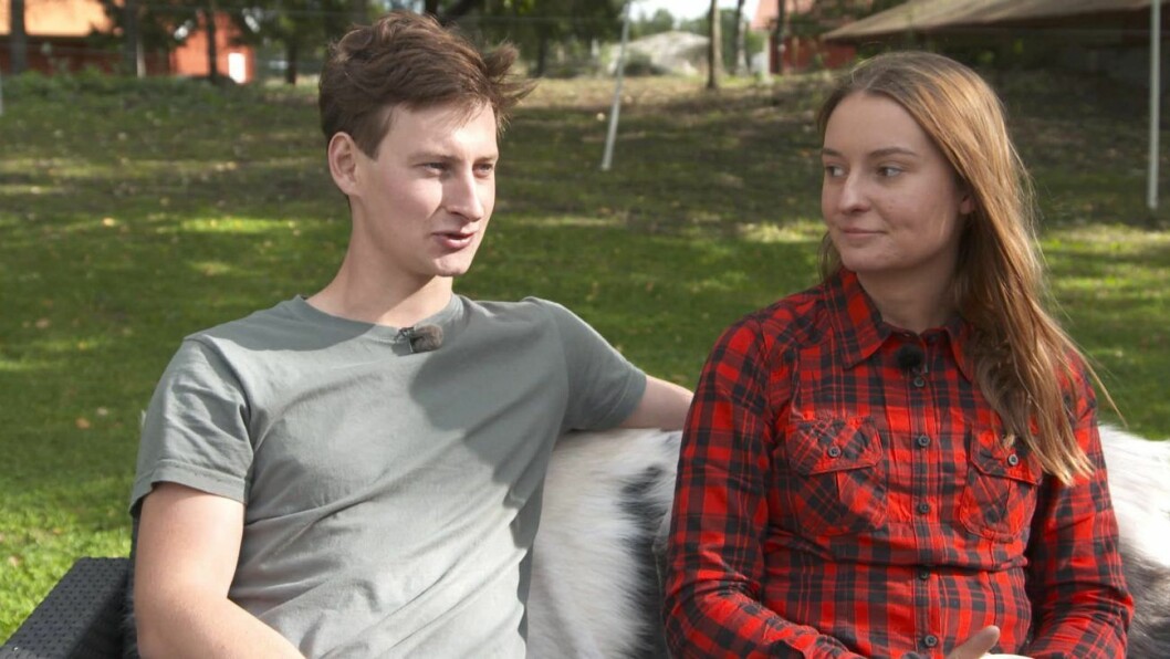 Oscar Fjärrstrand och Cissi Pettersson. Oscar Fjärrstrand och Cissi Pettersson från Bonde söker fru