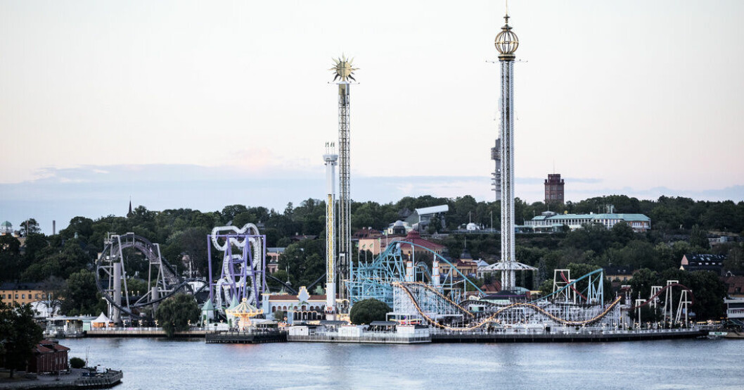 Två attraktioner på Gröna Lund stannade på söndagen. Arkivbild. Nya problem på Gröna Lund under premiärhelgen