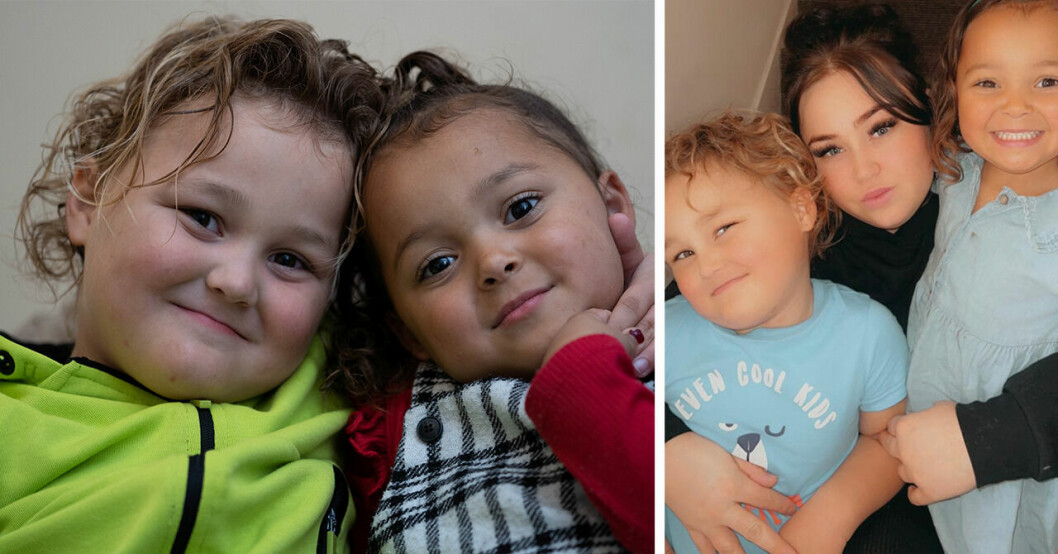 Tvillingarna Lavell och Lanaé föddes med olika färg.