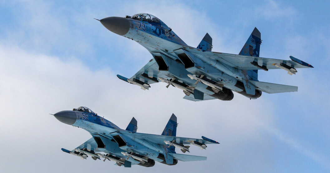 Tyskt flyg har upptäckt tre ryska stridsflygplan, där två var av modellen Su-27 plan, på internationellt luftrum över Östersjön. Arkivbild. Ryska militärflyg gensköts av Nato