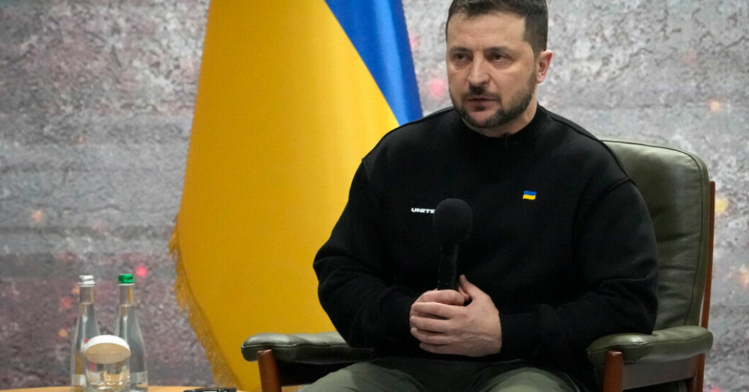 Ukrainas president Volodymyr Zelenskyj. Arkivbild. Zelenskyj: Ukraina tog sig igenom svår vinter