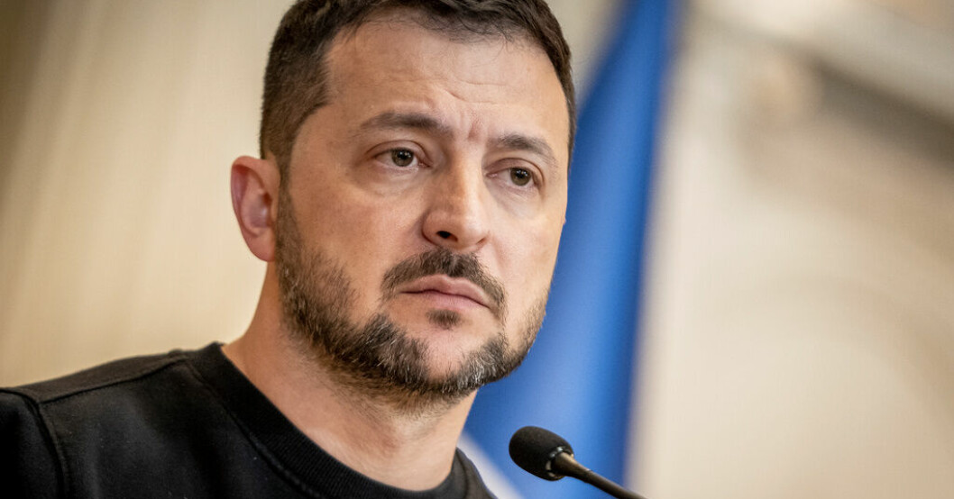 Ukrainas president Volodymyr Zelenskyj. Arkivbild. Zelenskyj om våroffensiven: Behöver mer tid