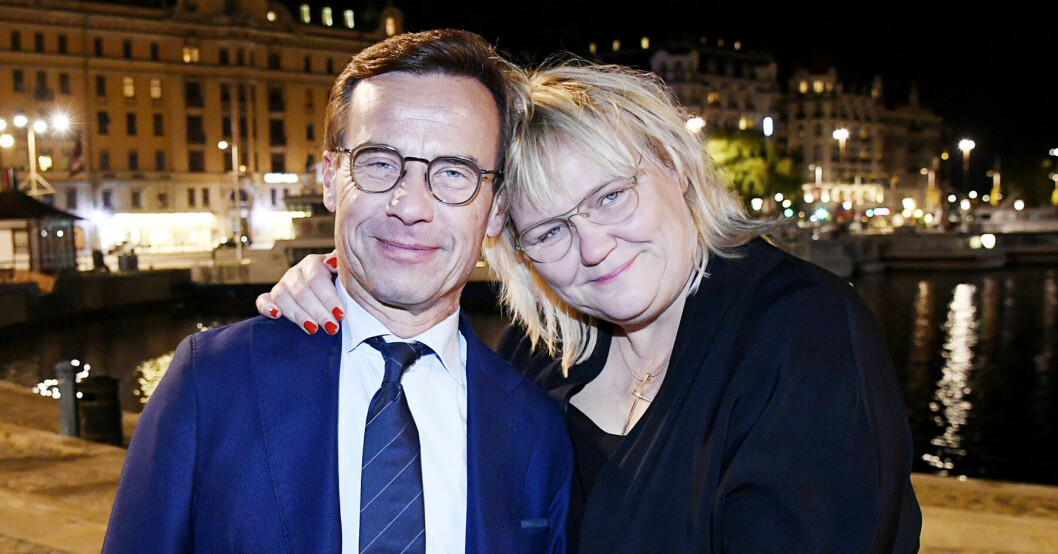 Ulf Kristersson och Birgitta träffades när han var 20 år och hon bara 15.