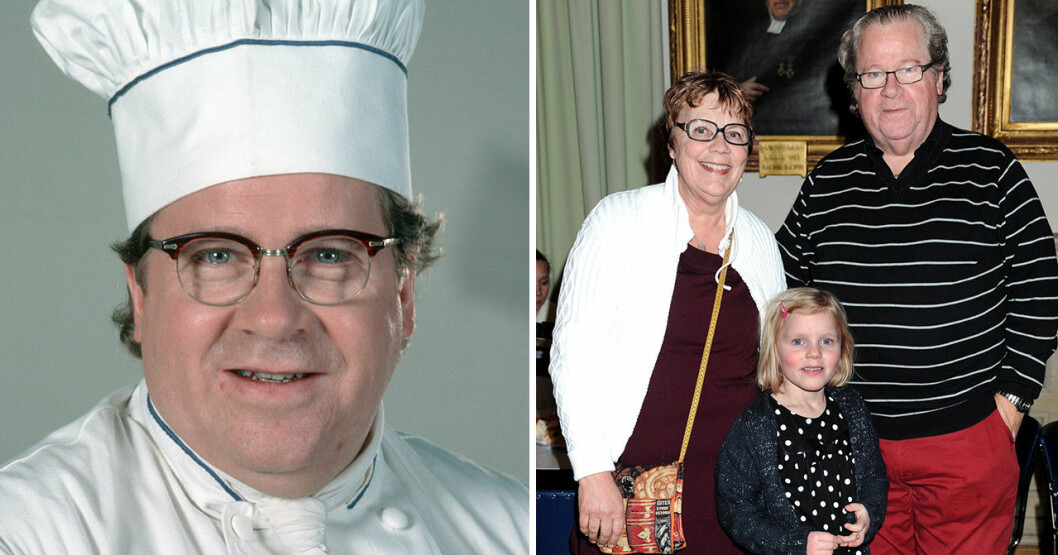 Ulf Isenborg som Rickard i Varuhuset 1987 och med frun Gabriella och barnbarnet Tuva 2015. Foto: TT. Ulf Isenborg som Rickard i Varuhuset 1987 och med frun Gabriella och barnbarnet Tuva 2015.