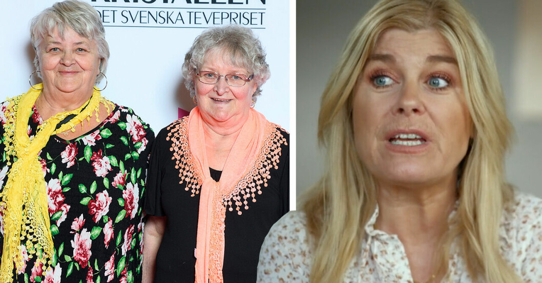 Maritta och Gunnel från Ullared. Pernilla Wahlgren.