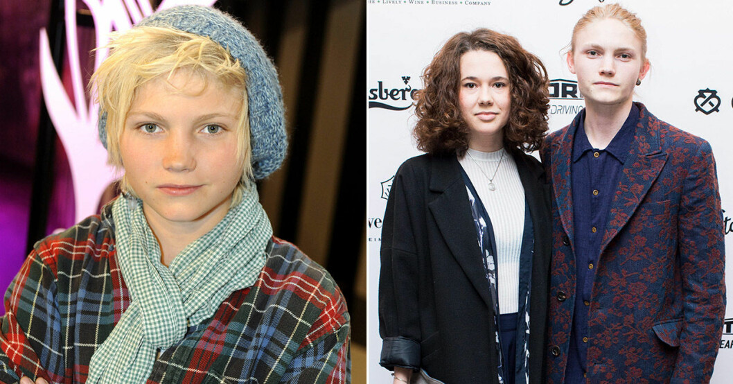 Ulrik Munther i Lilla Melodifestivalen 2009 och med flickvännen Beata 2016.