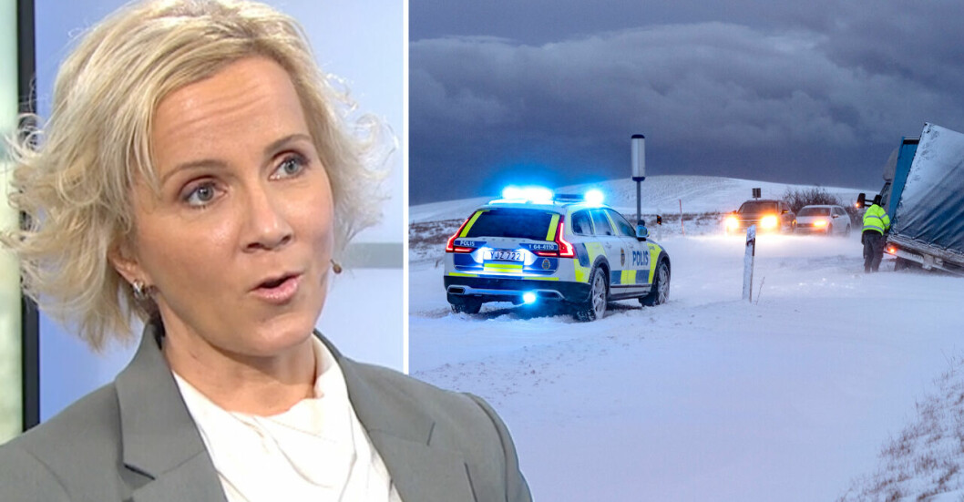 Meteorolog Ulrika Andersson berättar om halkan.