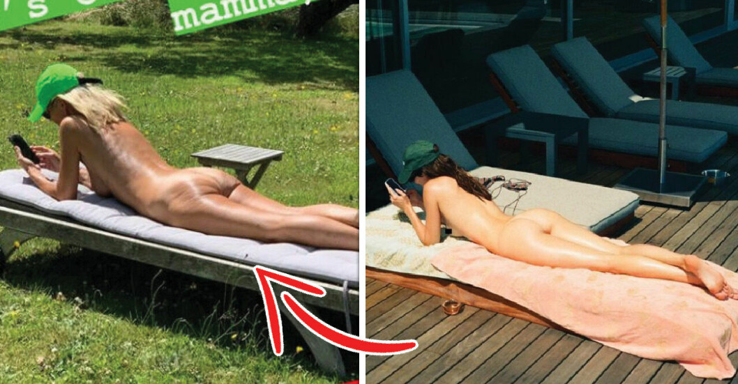 Ulrika Jonsson tog samma sorts bild som Kendall Jenner.