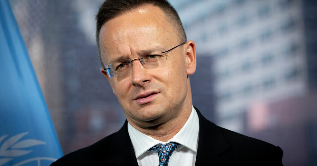 Ungerns utrikesminister Péter Szijjártó. Arkivbild. Ungern förhandlar gasavtal med Moskva
