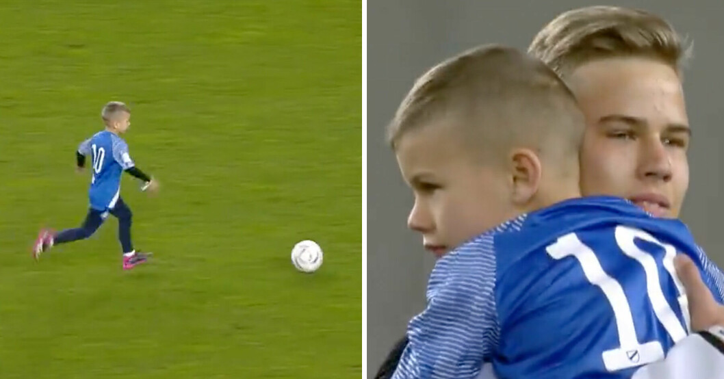 7-årige Enok Vardas dröm krossades av motståndarlagets målvakt