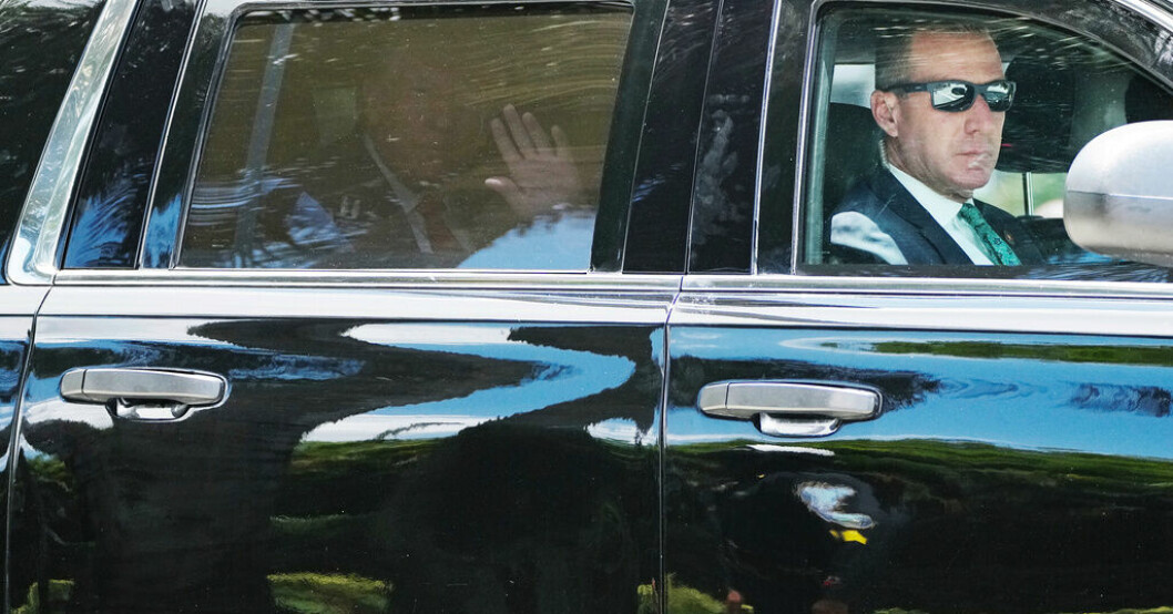 USA:s expresident Donald Trump på väg till domstolen i Miami. Trump i domstol: "Oskyldig på alla punkter"