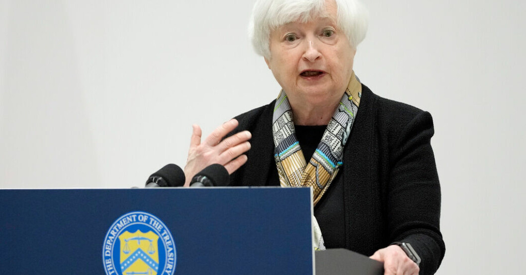 USA:s finansminister Janet Yellen, pressad av en sinande kassa, ser risker i den kommersiella fastighetssektorn Yellen ser risker i fastighetssektorn