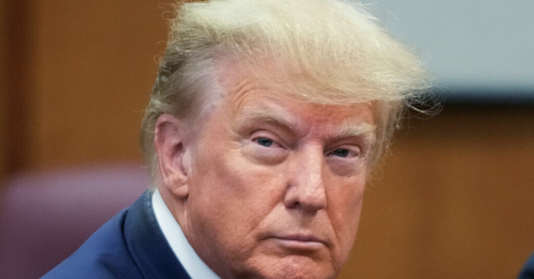 USA:s förre president Donald Trump i rätten. Trump-åtalet: 34 fall av bokföringsbrott