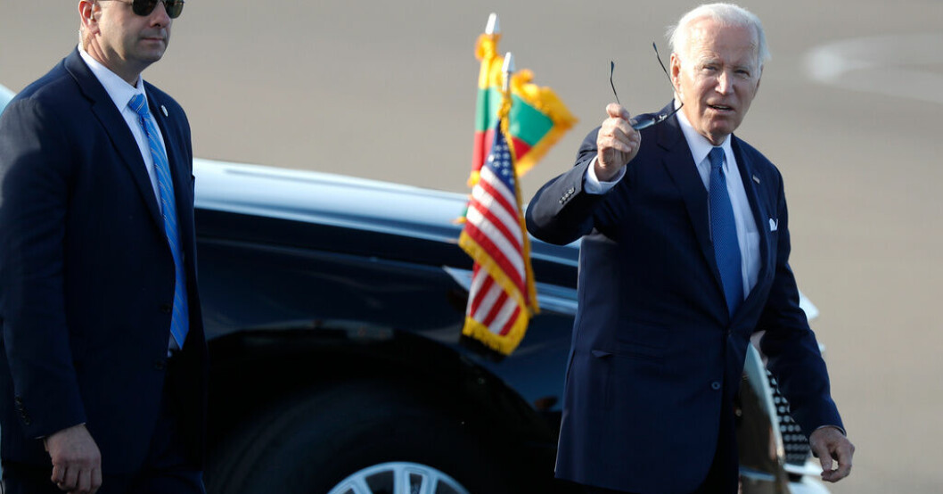 USA:s president Joe Biden glädjer sig åt att president Erdogan gett klartecken för Sverige i Nato. Biden: Ser fram mot att välkomna Sverige