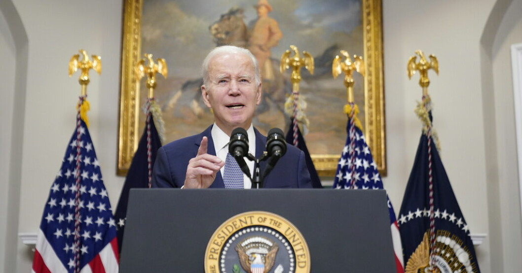 USA:s president Joe Biden. Biden vill se hårdare bankregleringar