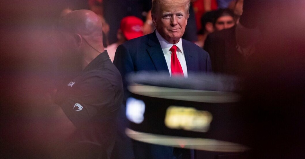 USA:s tidigare president Donald Trump. Arkivbild. Trump stämmer sin tidigare advokat Cohen