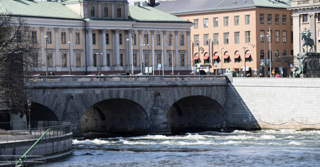 Utrikesdepartementet vid Norrbro i Stockholm. Arkivbild. UD avråder från alla resor till Gaza