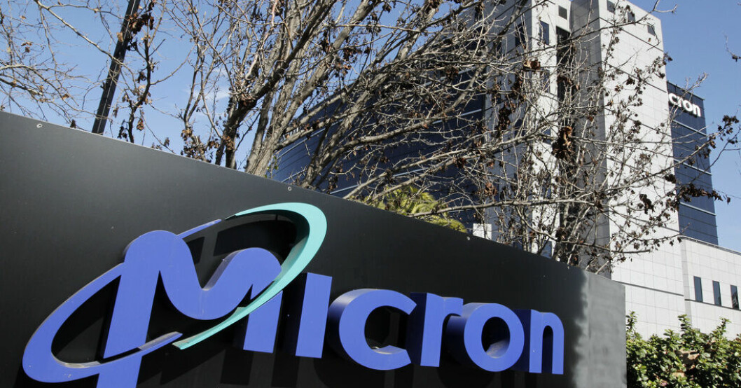 Utrustning från minneskretstillverkaren Micron stämplas som säkerhetsrisk i Kina. Arkivbild Kina portar teknikbolag från USA