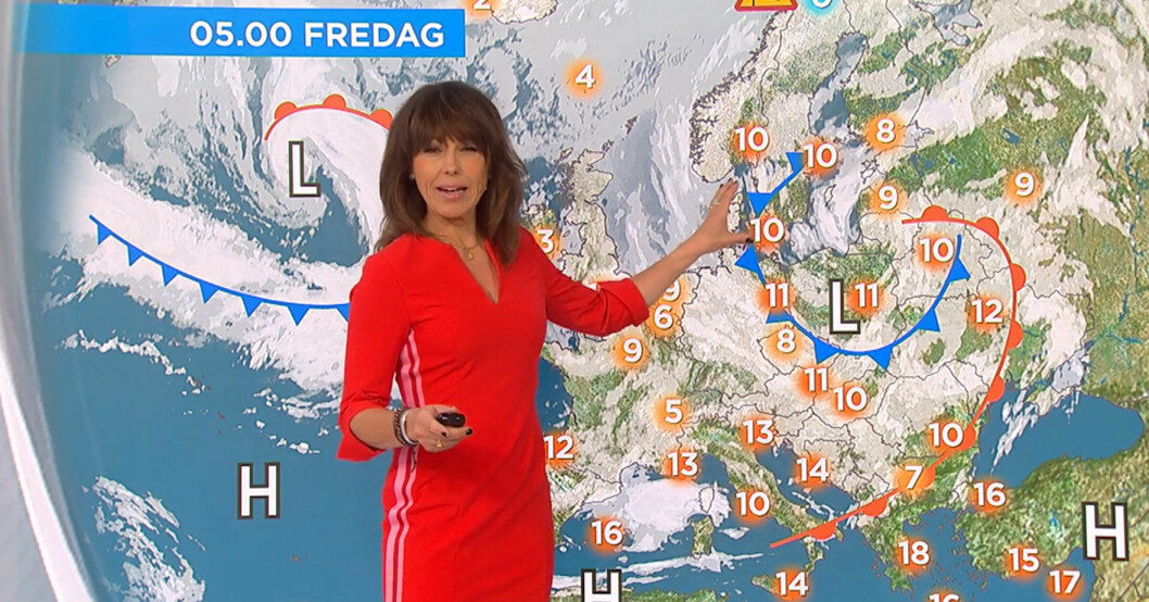 Madeleine som vi är vana att se henne. Madeleine Westin i TV4.