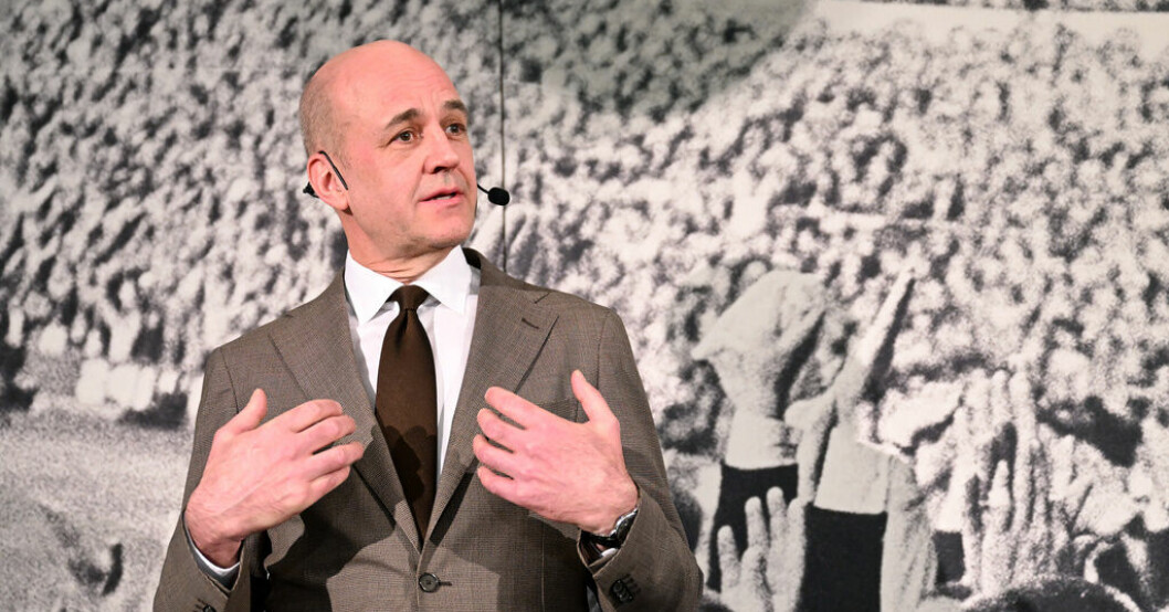 Valberedningen föreslog förra veckan den tidigare statsministern Fredrik Reinfeldt som ny ordförande i Svenska fotbollförbundet. Arkivbild. Kandidat ger upp kampen mot Reinfeldt – hoppar av