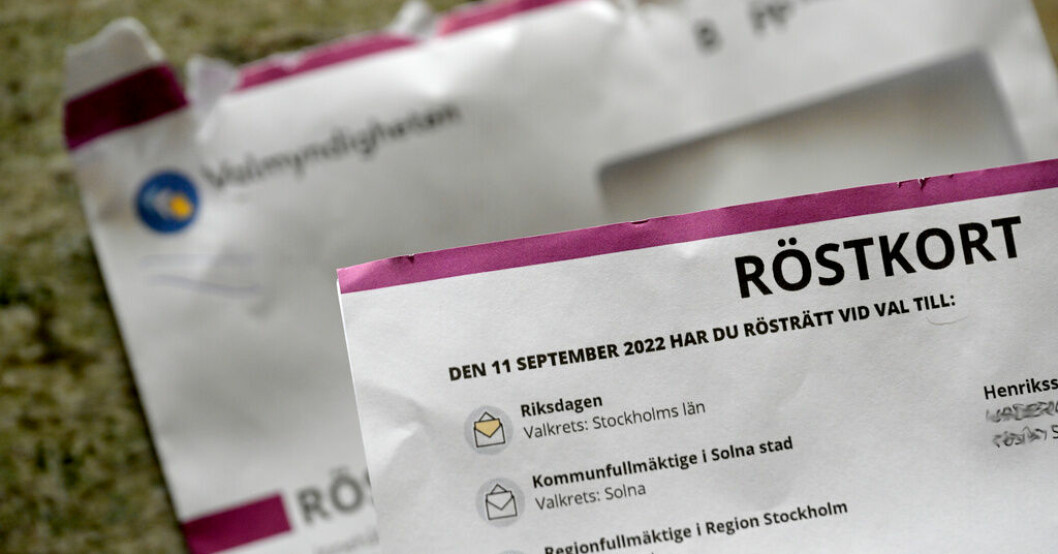 Valmyndigheten föreslår i en skrivelse till regeringen en rad förändringar i valsystemet. Arkivbild. Valmyndigheten vill ändra valsedlarna