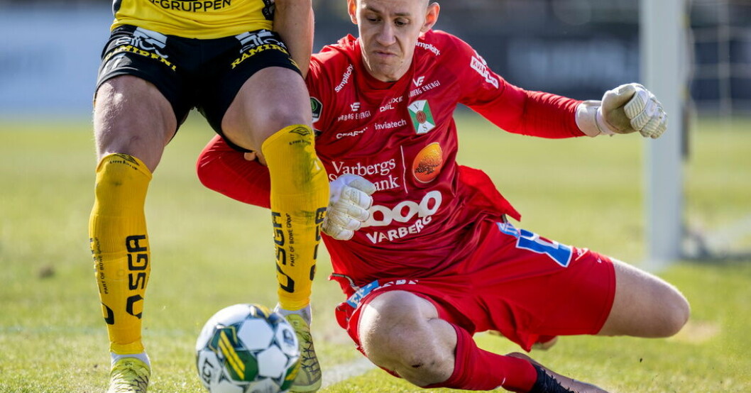 Varbergs målvakt David Olsson stod i vägen för det mesta mot Elfsborg. Elfsborgs missräkning: nollades i Varberg