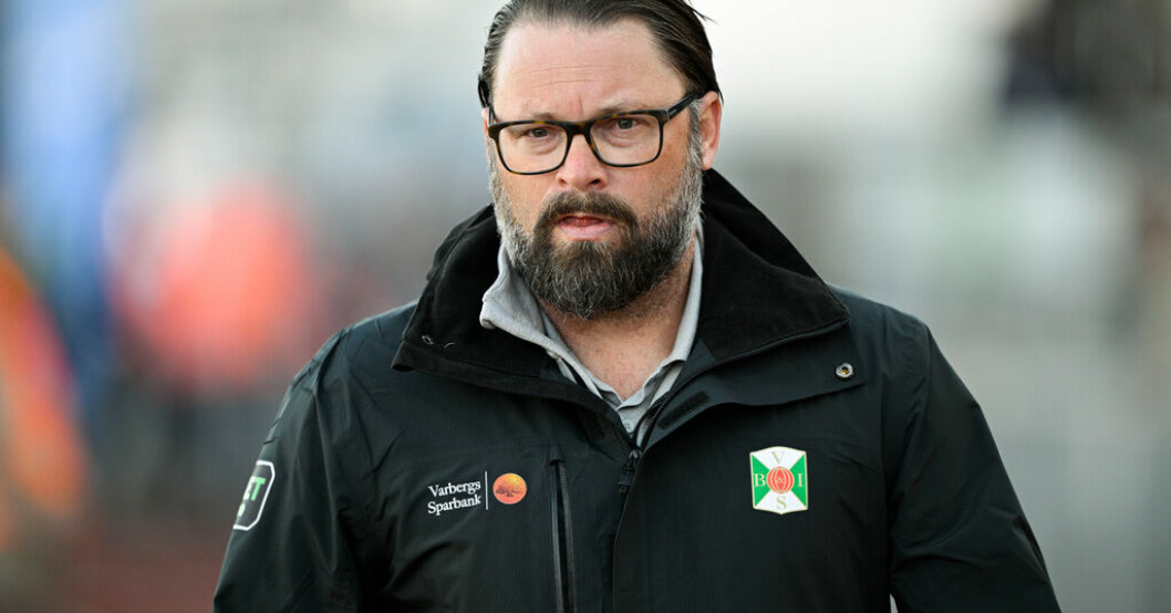Varbergs tränare Joakim Persson. Arkivbild. Krisande Varberg chockat av tränarens exit